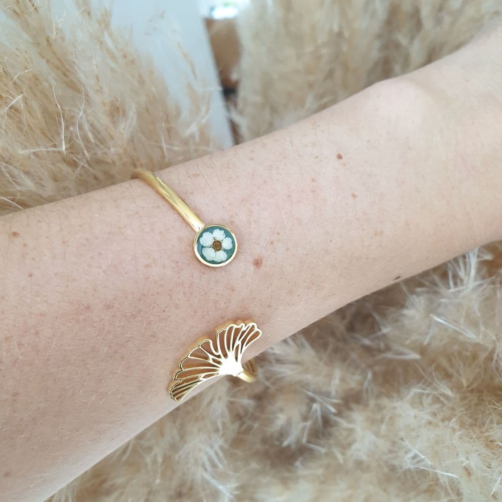 Bracelet ginkgo spirée