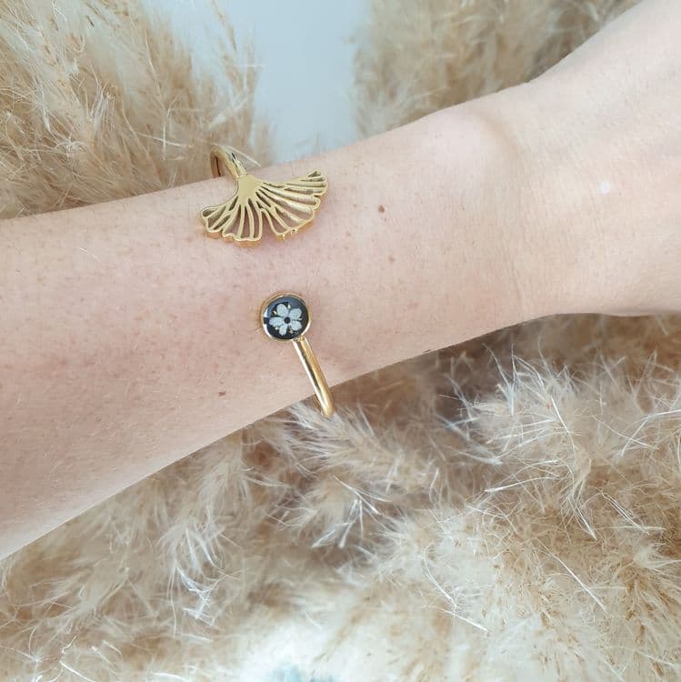 Bracelet ginkgo sureau